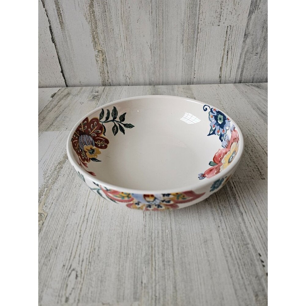 Pier 1 flower Bohemian serving a bowl‎ platter salad ironstone spring